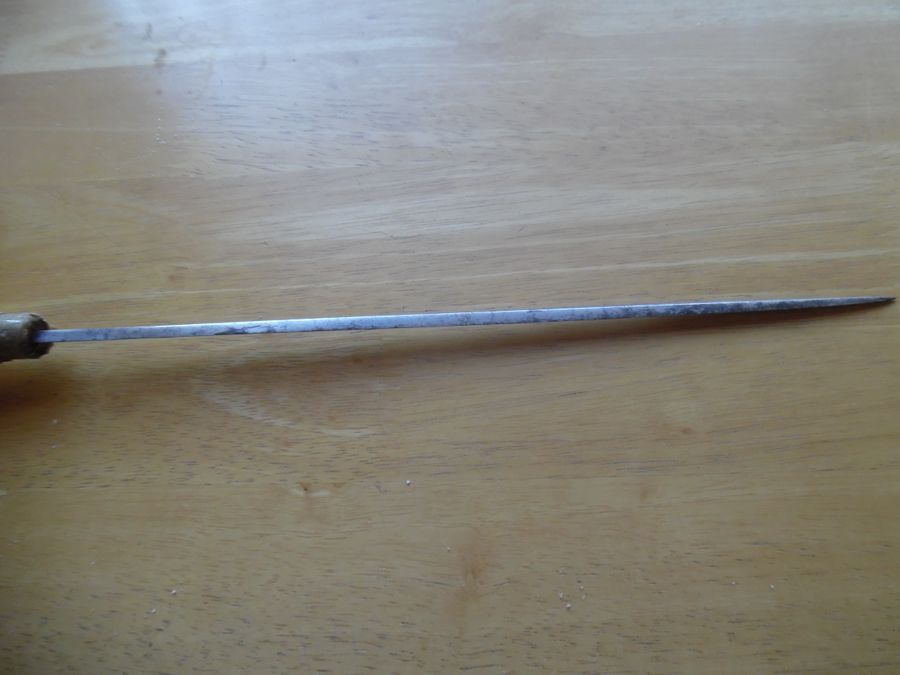 Antique Walking stick with stiletto blade