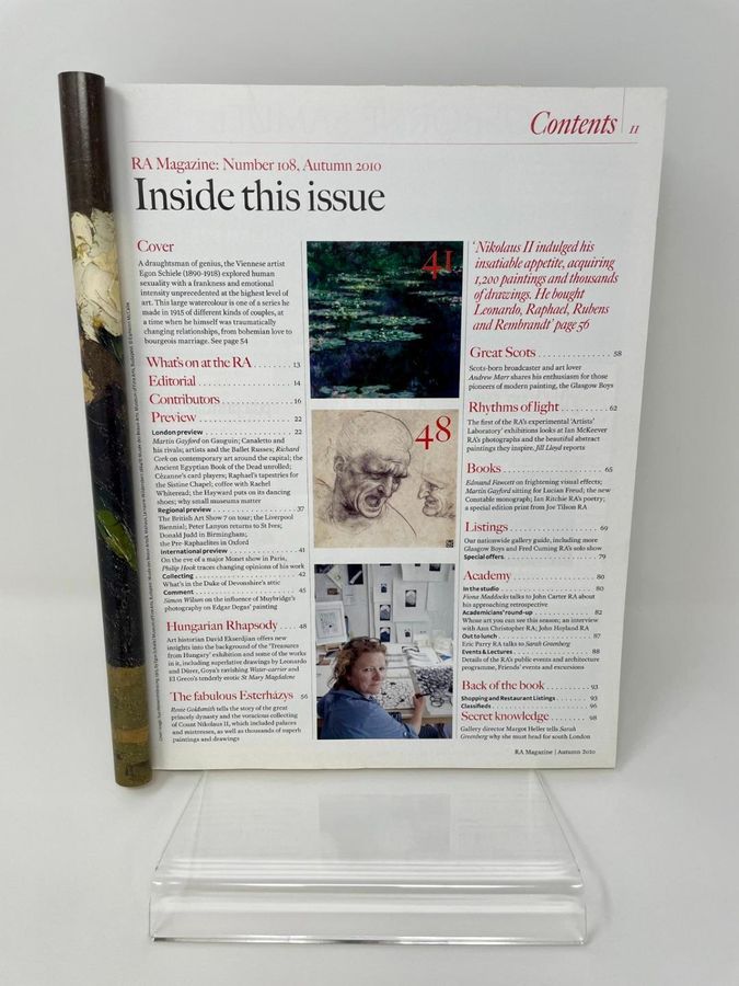 Antique RA, Royal Academy Of Arts Magazine, Number 108, Autumn 2010, Egon Schiele Cover