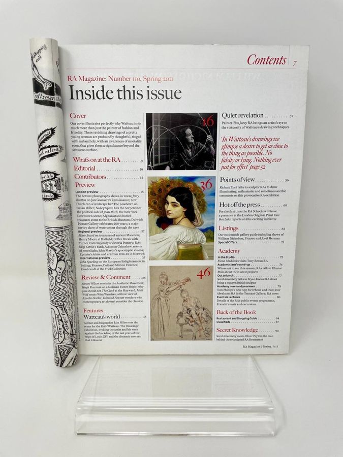 Antique RA, Royal Academy Of Arts Magazine, Number 110, Spring 2011, Watteau Front Cover