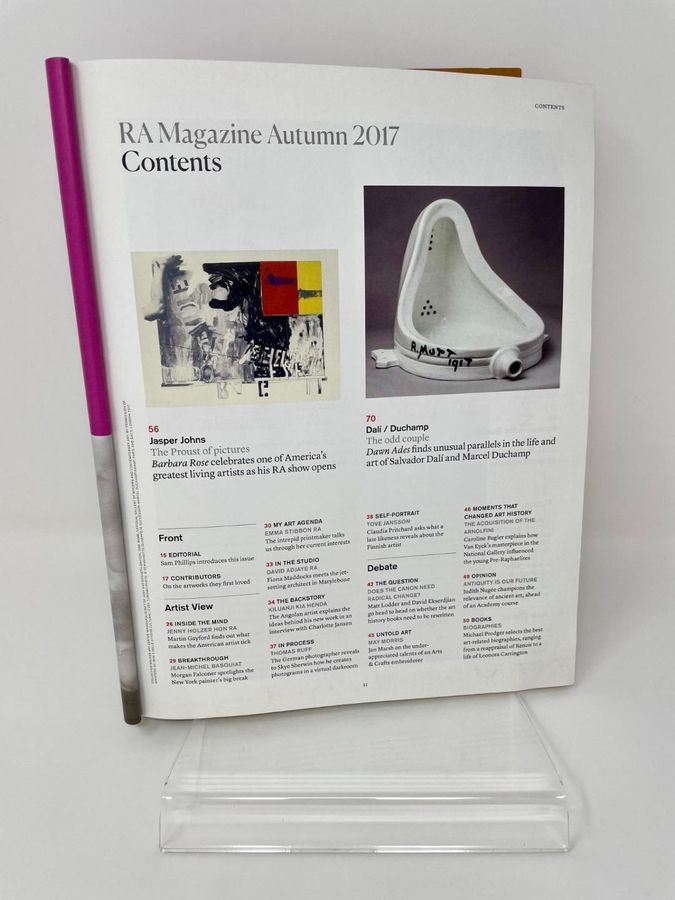 Antique RA, Royal Academy Of Arts Magazine, Number 136, Autumn 2017, Jasper Johns Cover