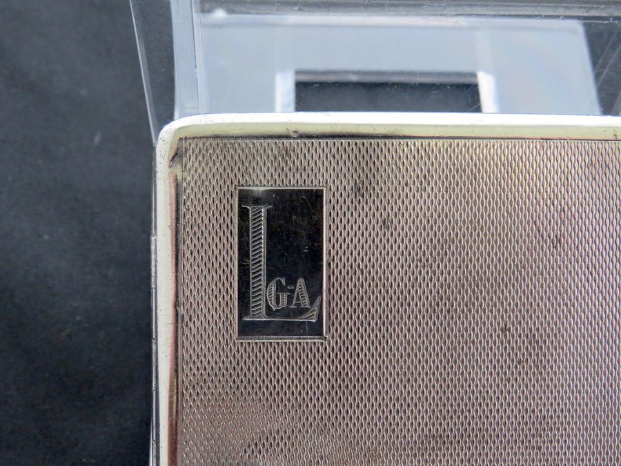 Antique Antique George V Plain Silver Cigarette Case, Birmingham, W.N Ltd, Circa 1932-33