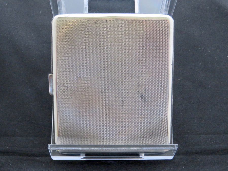 Antique Antique George V Plain Silver Cigarette Case, Birmingham, W.N Ltd, Circa 1932-33