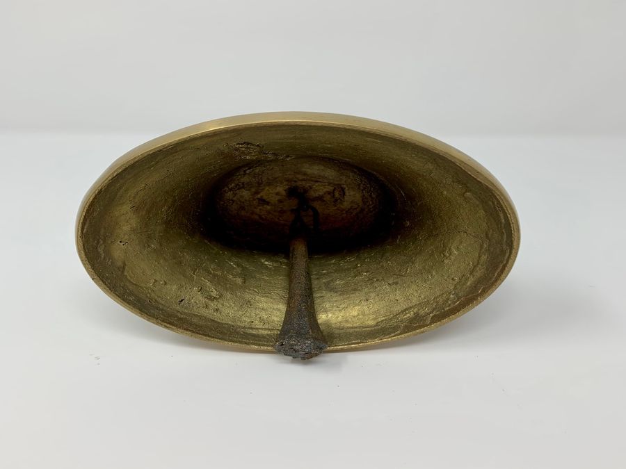 Antique Tibetan Ritual Bell, Tibetan Style And Vajra Finial, Nepal Made, Circa 20th Century