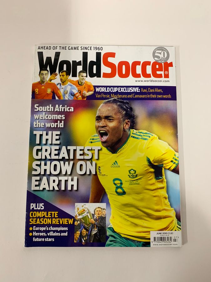 World Soccer Magazine, June 2010, World Cup Exclusive, Tshabalala Front Cover