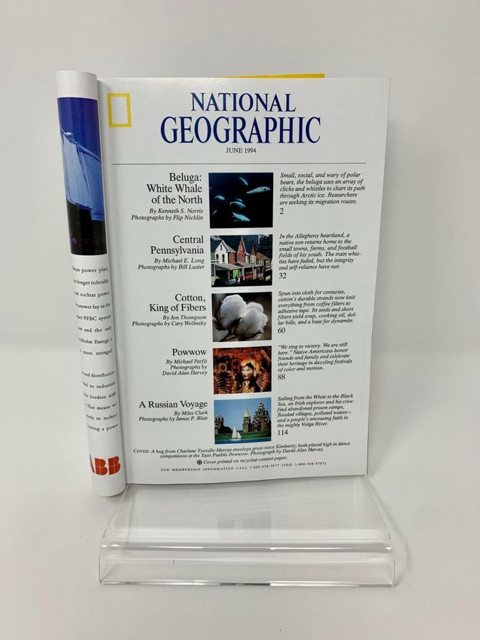 Antique National Geographic Magazine, June 1994, Volume 185, Number 6