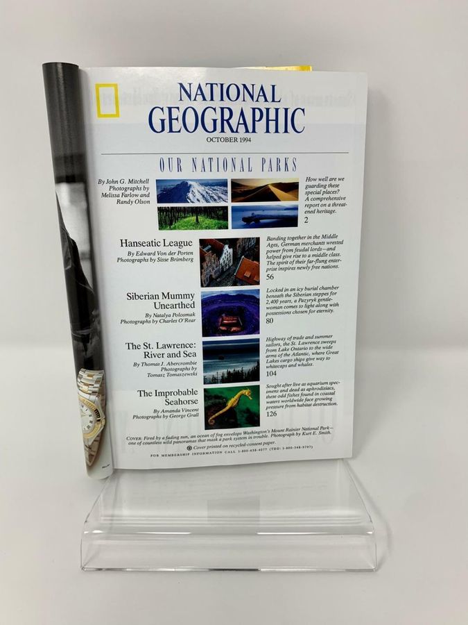 Antique National Geographic Magazine, October 1994, Volume 186, Number 4