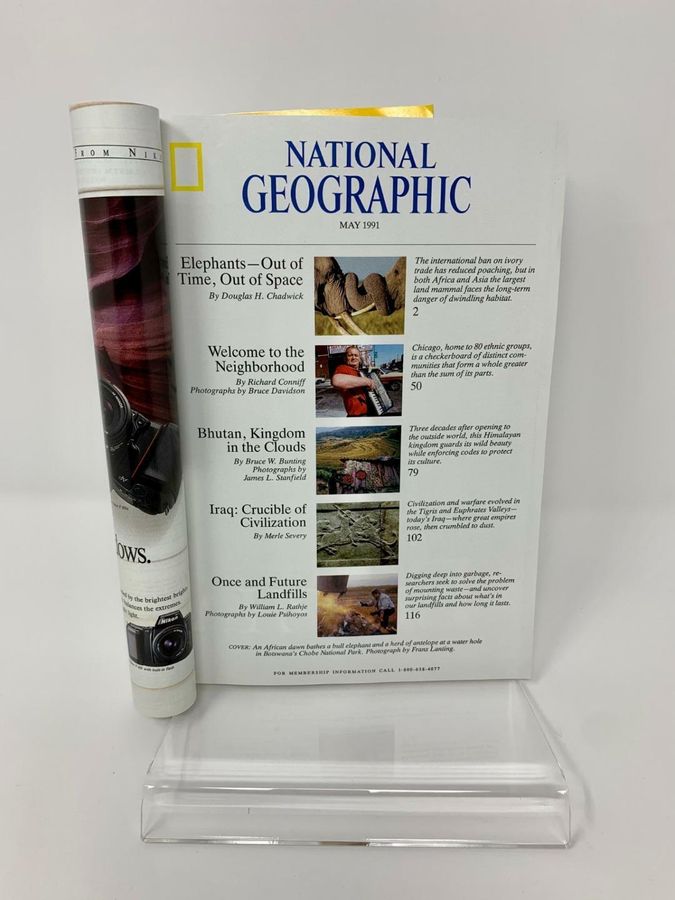 Antique National Geographic Magazine, May 1991, Volume 179, Number 5