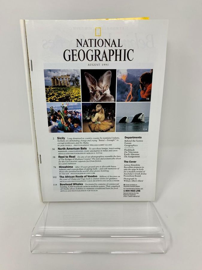Antique National Geographic Magazine, August 1995, Volume 188, Number 2