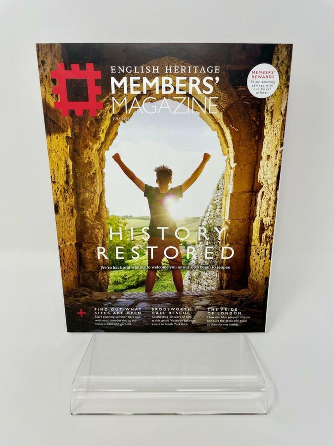 English Heritage Members' Magazine, July 2020, Issue 131, Carisbrooke Castle Cover