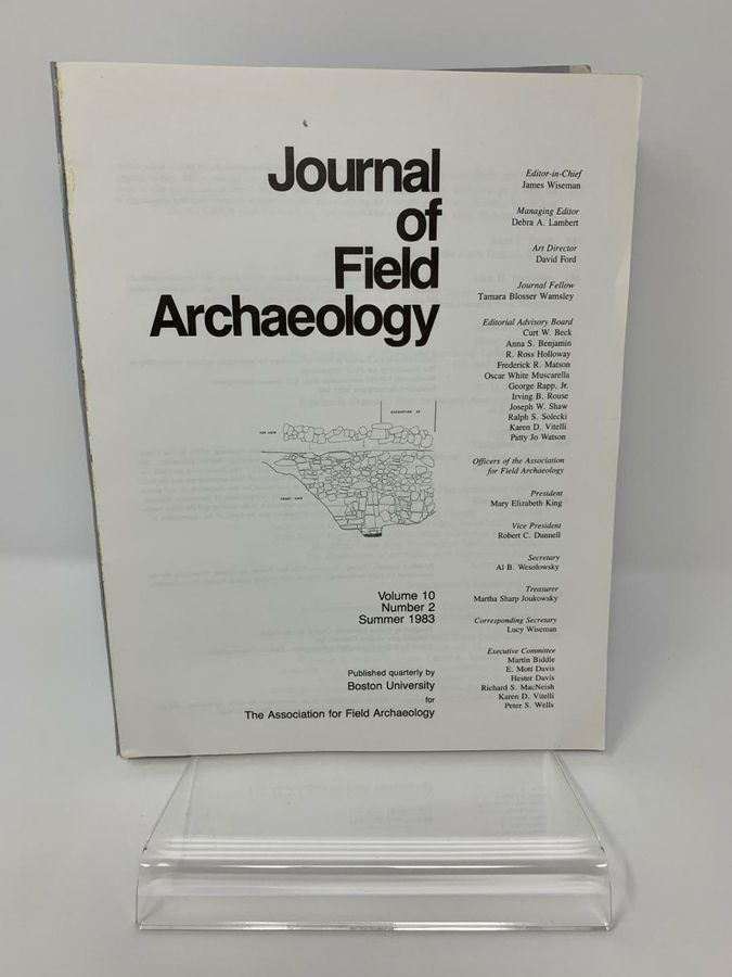 Antique Journal Of Field Archaeology, Volume 10, Number 2, Summer 1983, ISSN 0093-4690