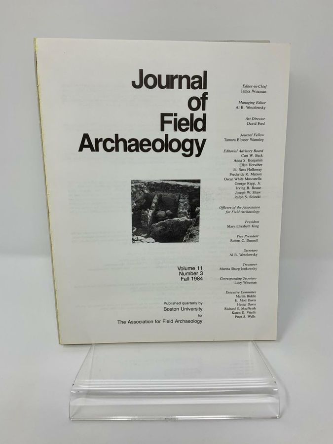 Antique Journal Of Field Archaeology, Volume 11, Number 3, Fall 1984, ISSN 0093-4690