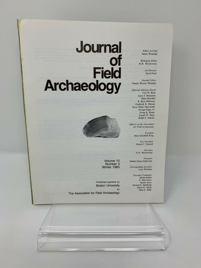 Antique Journal Of Field Archaeology, Volume 10, Number 4, Winter 1983, ISSN 0093-4690