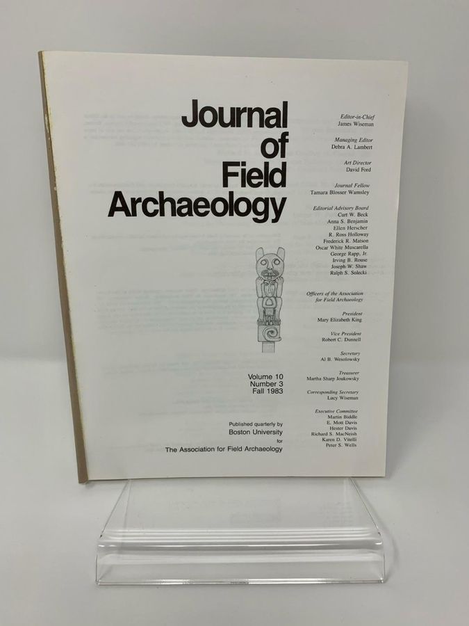 Antique Journal Of Field Archaeology, Volume 10, Number 3, Fall 1983, ISSN 0093-4690