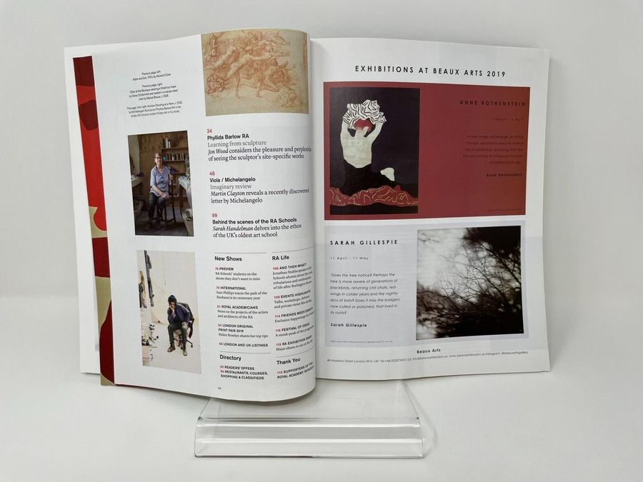 Antique RA, Royal Academy Of Arts Magazine, Number 142, Spring 2019, Art Education Issue