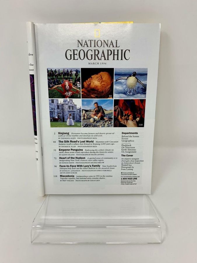 Antique National Geographic Magazine, March 1996, Volume 189, Number 3