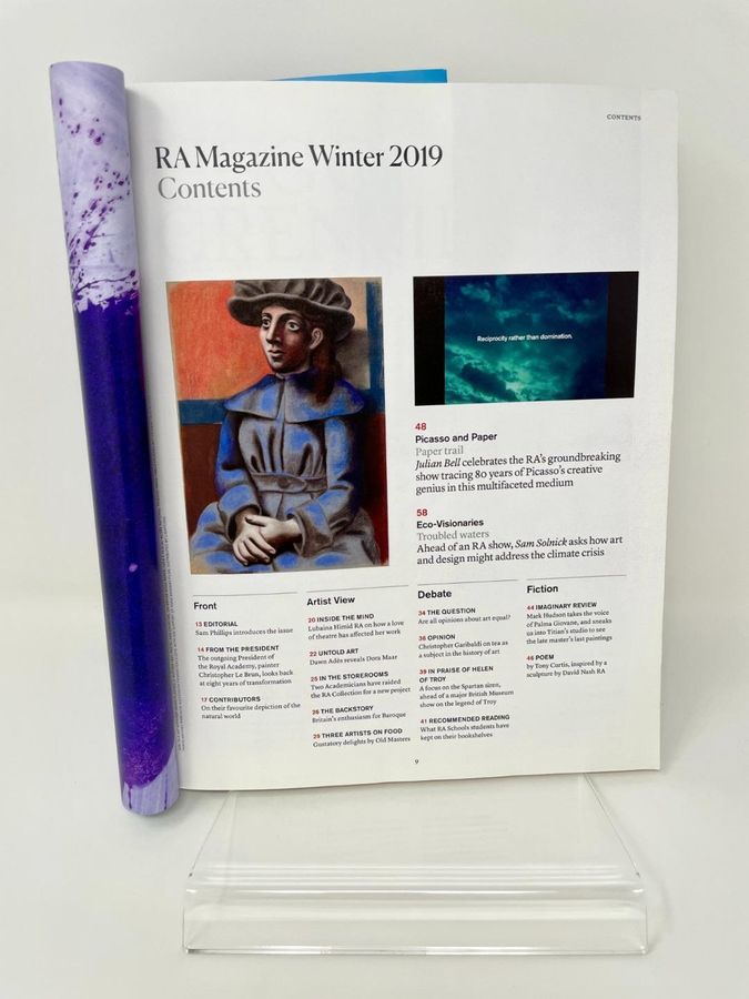 Antique RA, Royal Academy Of Arts Magazine, Number 145, Winter 2019, Picasso And Paper