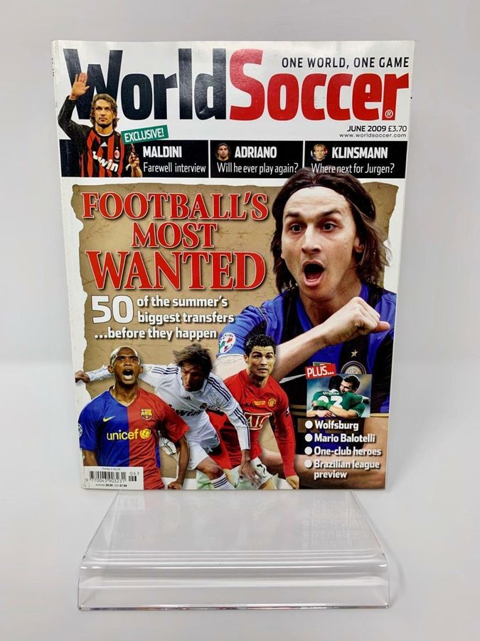 World Soccer Magazine, June 2009, Football's Most Wanted, Four Players Front Cover