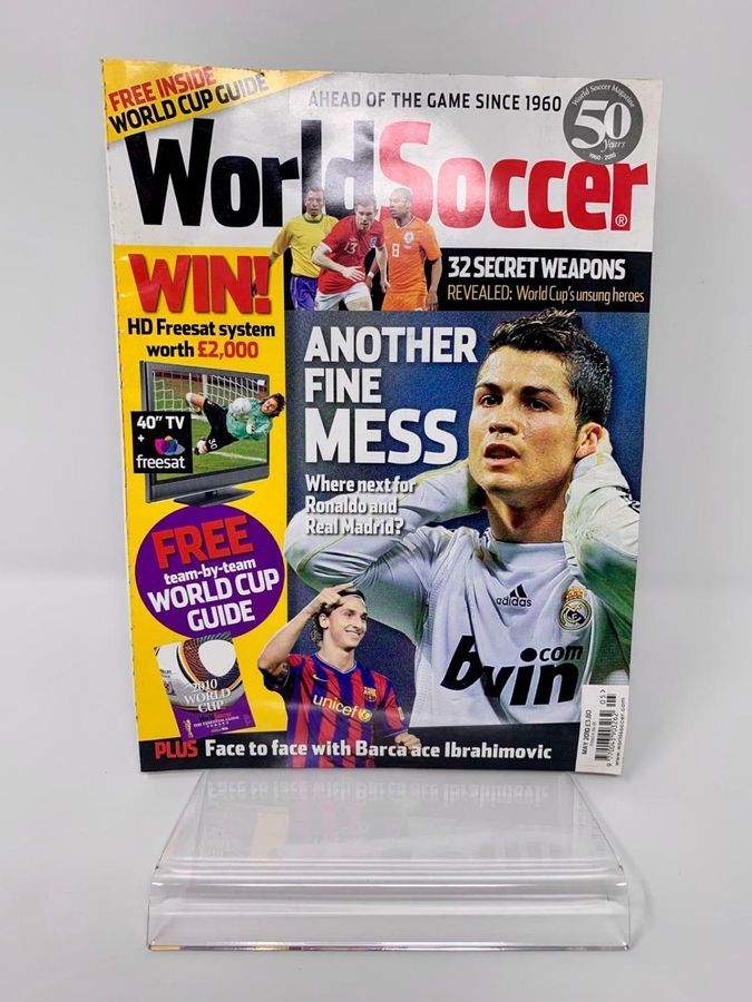 World Soccer Magazine, May 2010, Free Team-By-Team World Cup Guide, Ronaldo Cover