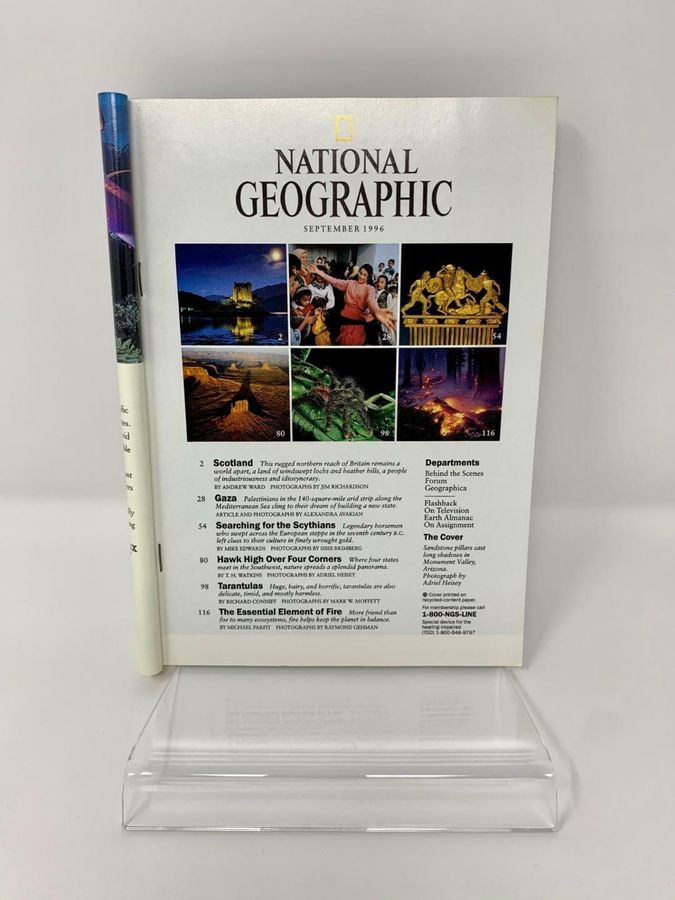 Antique National Geographic Magazine, September 1996, Volume 190, Number 3