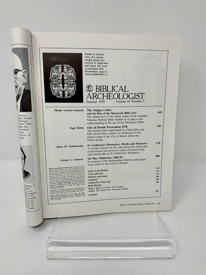Antique Biblical Archaeologist, Summer 1979, Volume 42, Number 3, ISSN 0006-0895