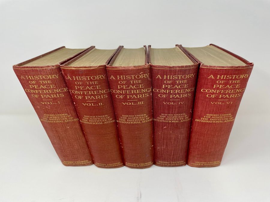 Five Volumes Of A History Of The Peace Conference Of Paris, H. W. V. Temperley, Circa 1920-1924