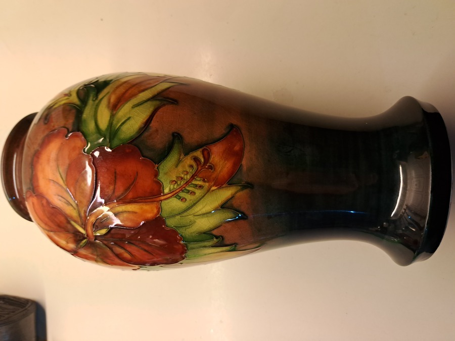 Antique Morecroft flambé vase