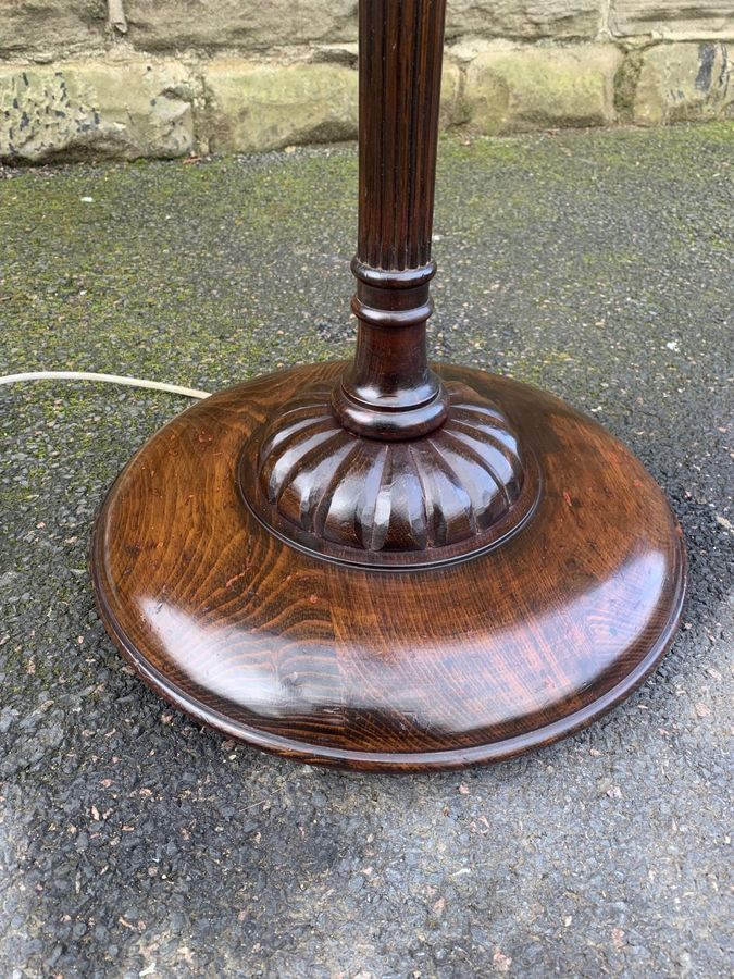 Antique Antique Mahogany Standard Lamp