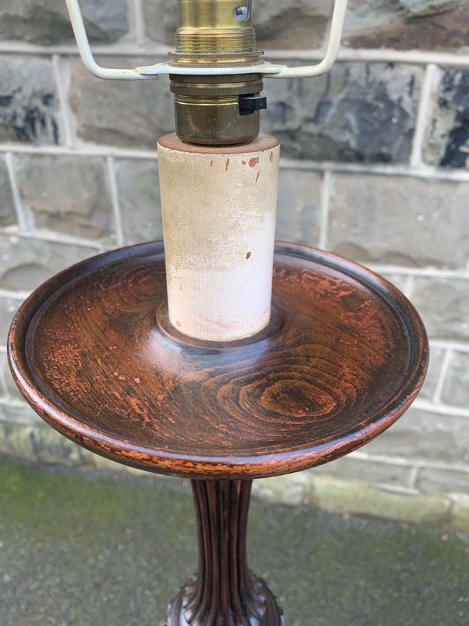 Antique Antique Mahogany Standard Lamp