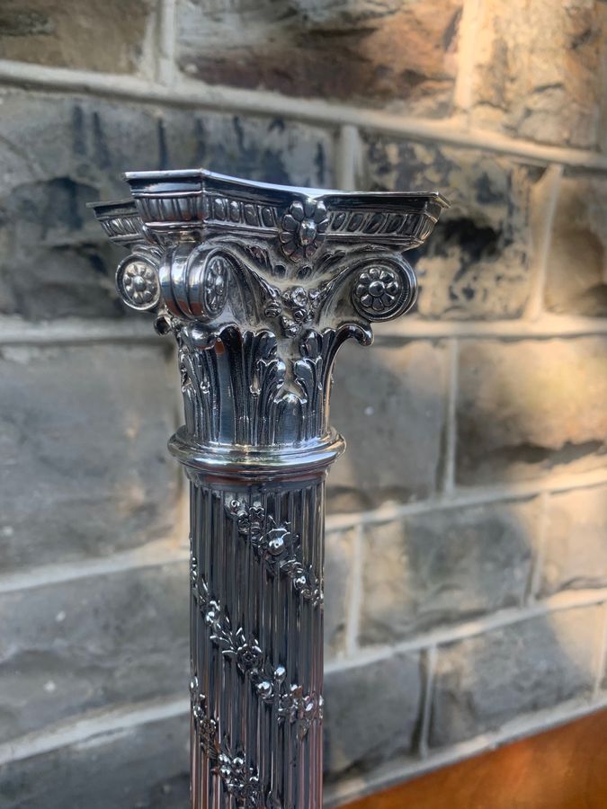 Antique Quality Silver Plated Table Lamp