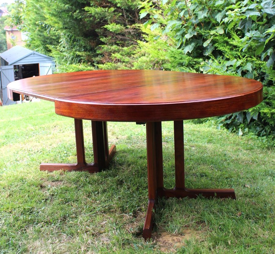 Antique Midcentury Roswood Table attributed toJohannes Andersen 