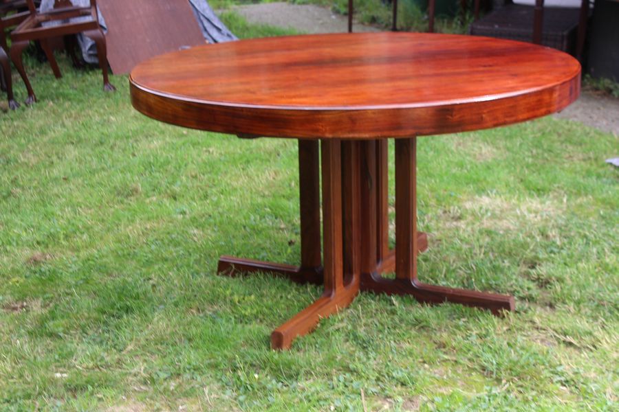 Antique Midcentury Roswood Table attributed toJohannes Andersen 