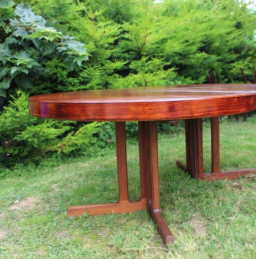 Antique Midcentury Roswood Table attributed toJohannes Andersen 