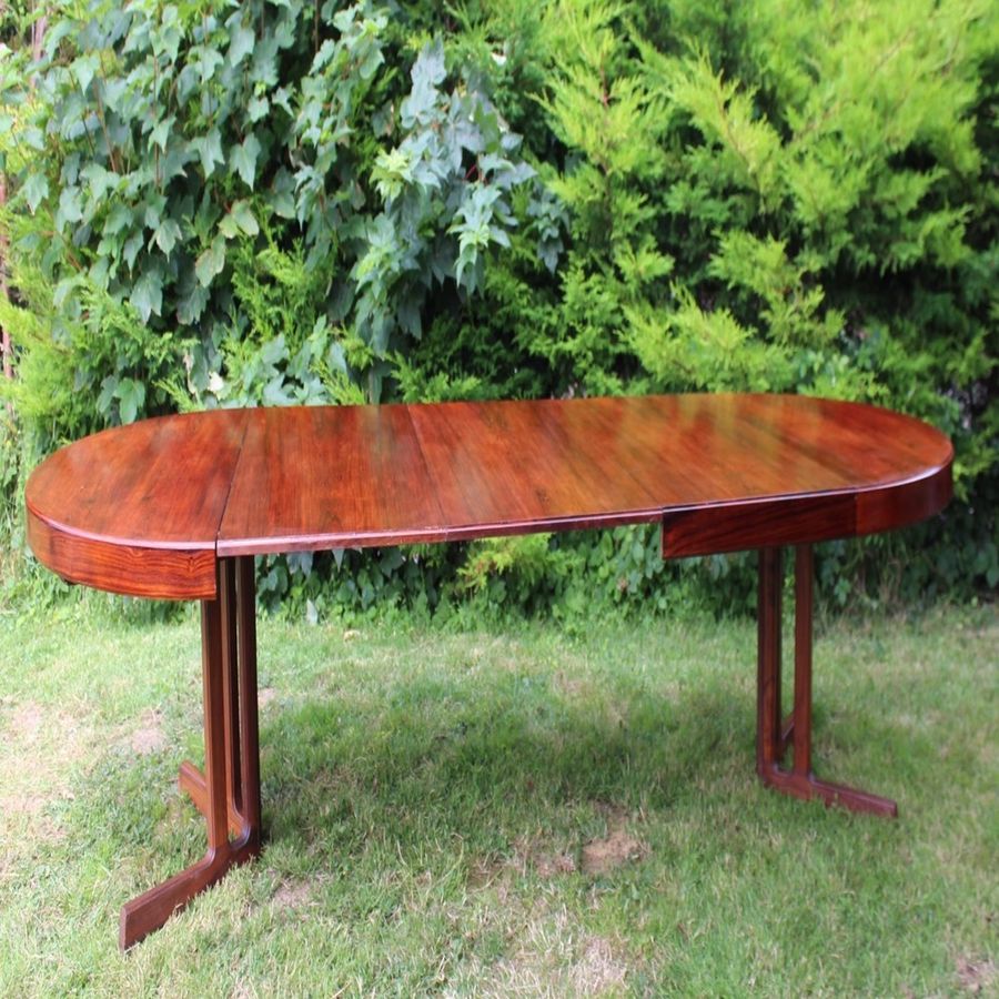 Antique Midcentury Roswood Table attributed toJohannes Andersen 