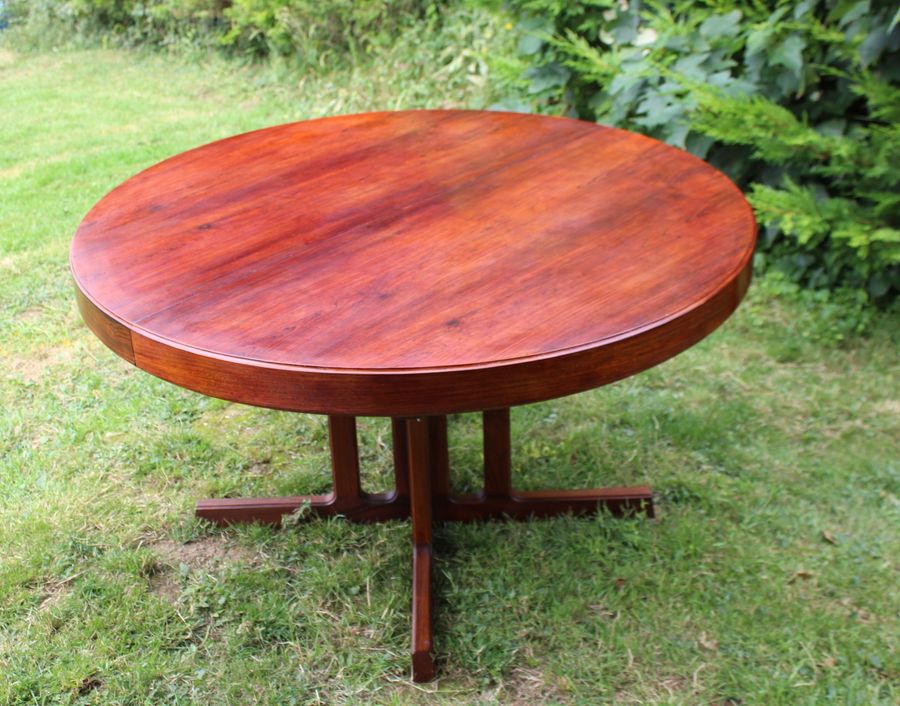 Antique Midcentury Roswood Table attributed toJohannes Andersen 