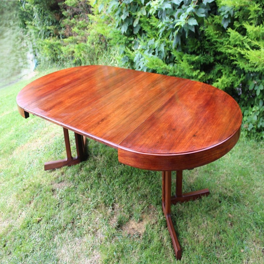 Antique Midcentury Roswood Table attributed toJohannes Andersen 