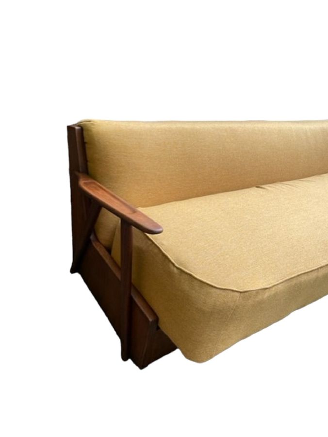 Antique Vintage Danish Day Bed Sofabed In the manner of Hans J Wegner.