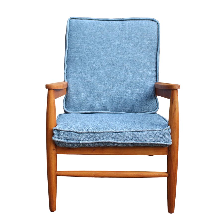 Antique British Midcentury Teak Lounge Chair By Scandart