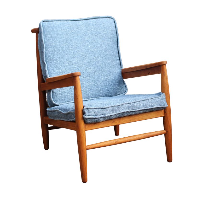 Antique British Midcentury Teak Lounge Chair By Scandart