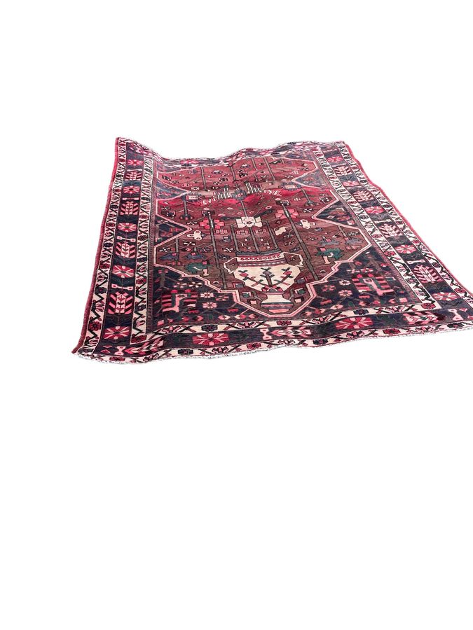 Antique Vintage Persian rug with central  medallion