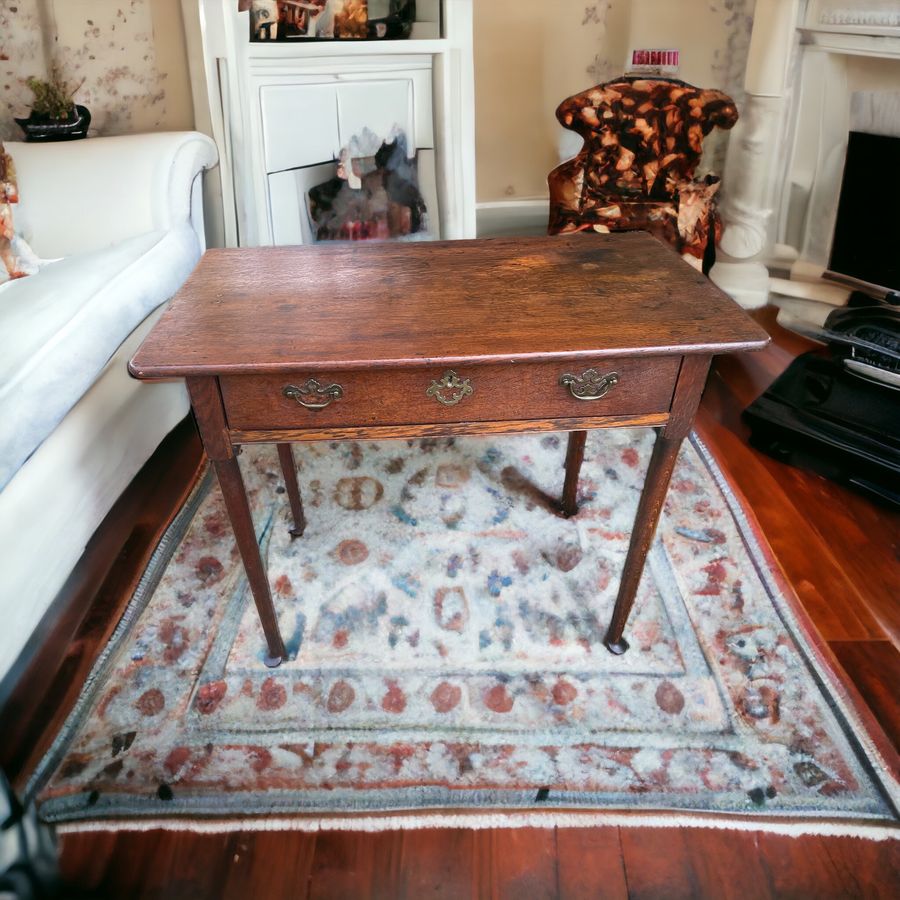 18th century English  oak low boy/ side table