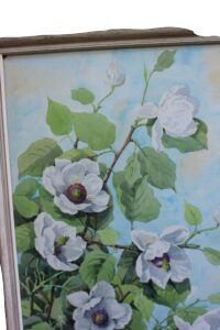 Antique Watercolour Still Life Of A Magnolia By Listed Artist Elsie M Dixon