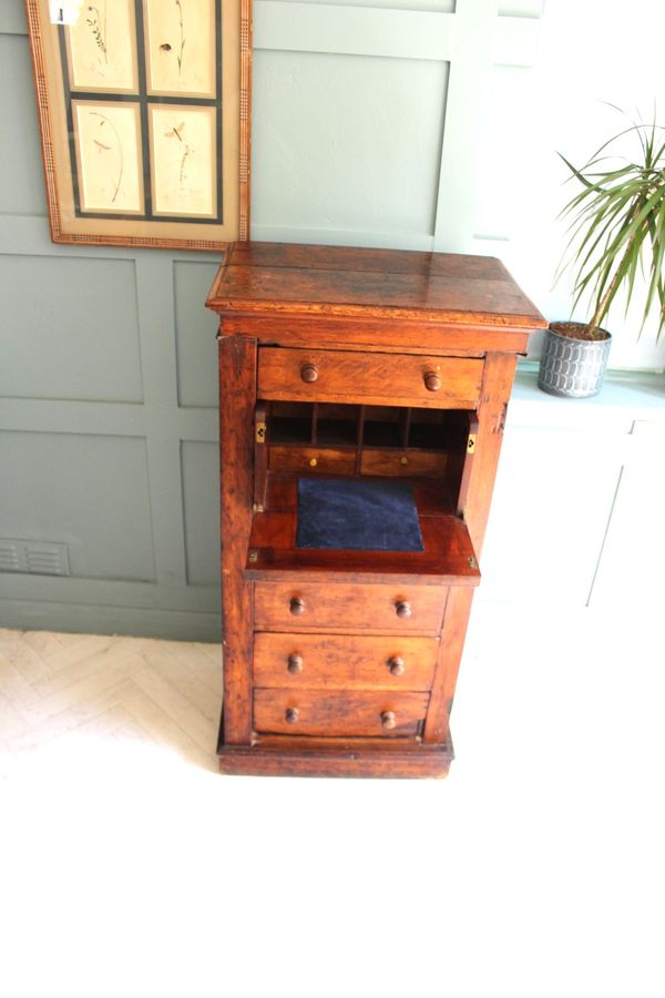 Antique Early 19th century Secretaire Wellington chest