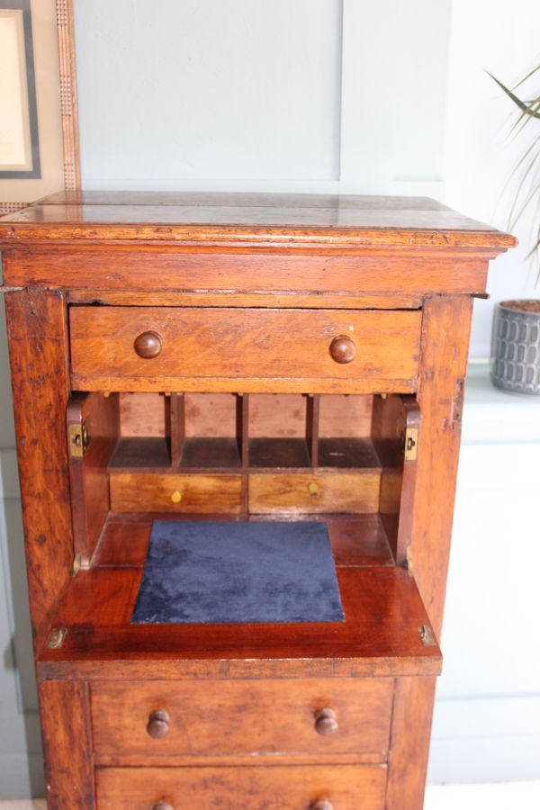 Antique Early 19th century Secretaire Wellington chest