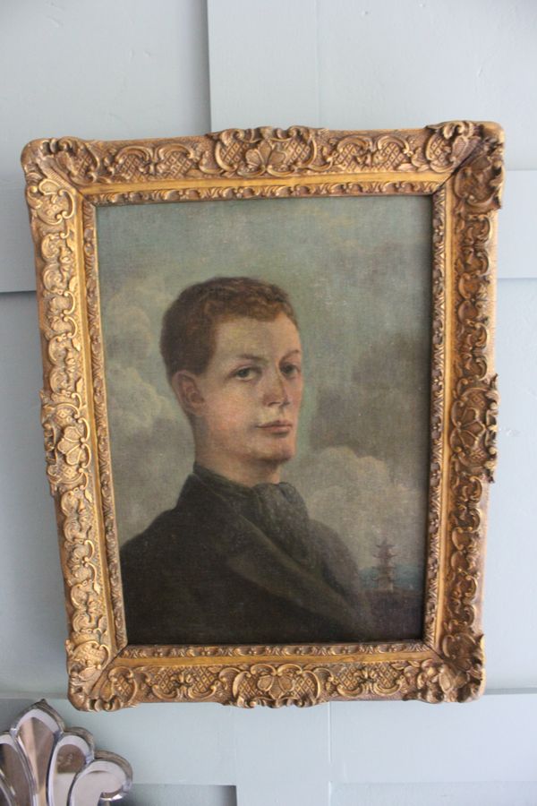 Antique chinese school portrait of a British Gentleman