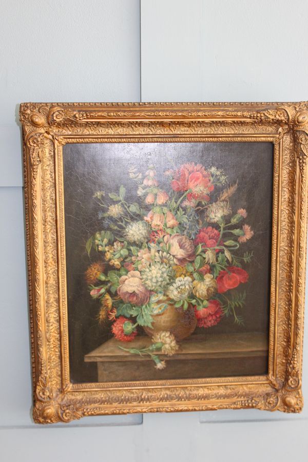 19th century still life of flowers