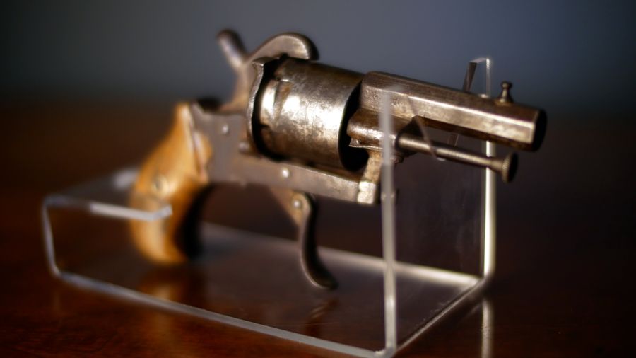 Antique Antique Belgian Pinfire Revolver Handgun Pistol
