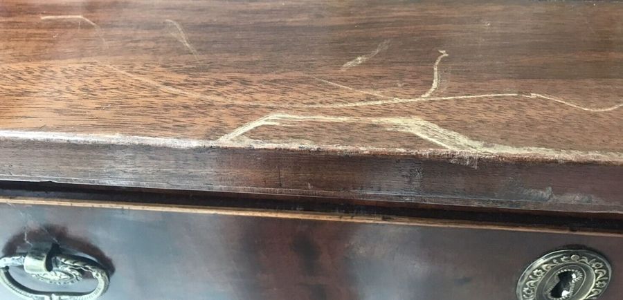 Antique Antique Georgian Draw Leaf Regency Table in Rich Mahogany