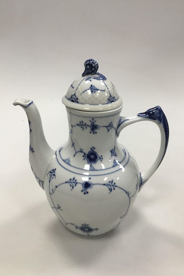 Antique Bing and Grondahl Blue Traditional Blue Fluted Coffee Pitcher ...