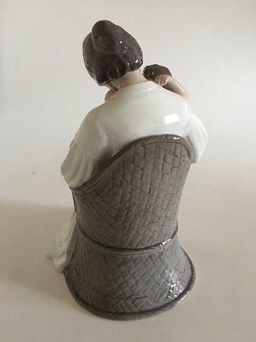 Antique Bing & Grondahl Figurine of Mother and Child in Chair No 1552