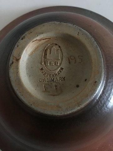 Antique Bing & Grondahl Early Stoneware Bowl No 195 signed EB